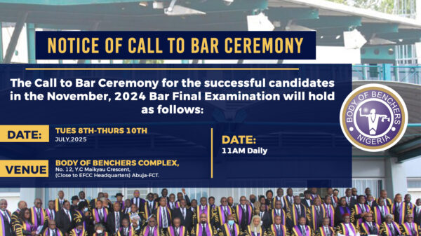 2025 Call to Bar ceremonies